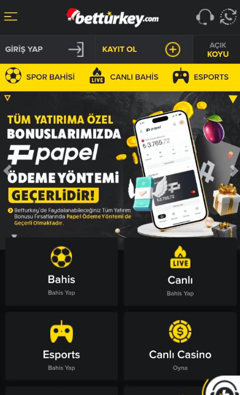 Betturkey Resmi Site ve Mobil Uygulamada Kayıt Sürecinin Özellikleri